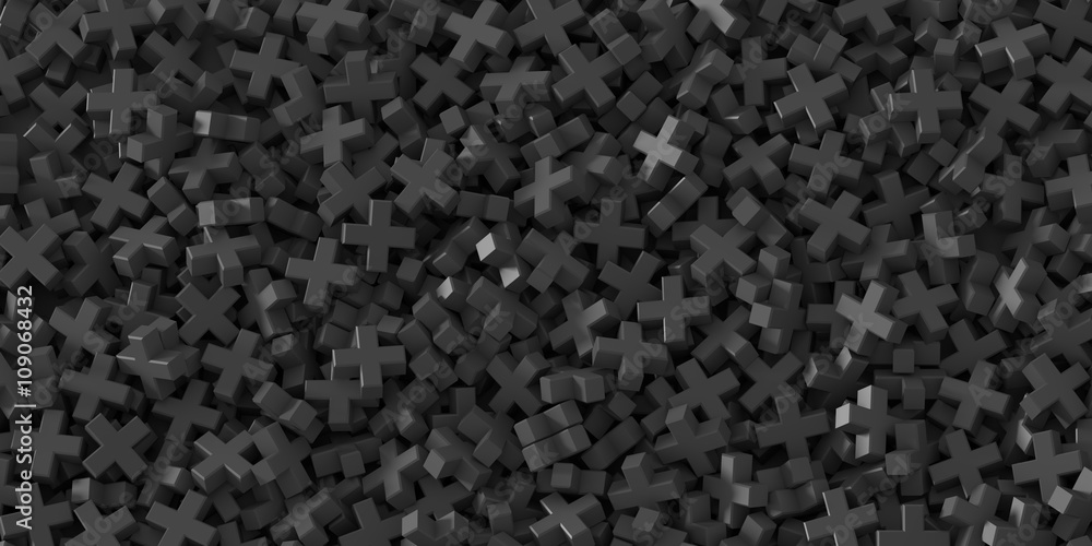 Colored plus symbols background, 3d rendering Stock Illustration ...