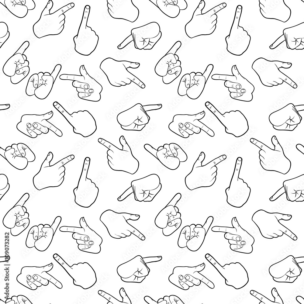 Seamless hands pattern Seamless hands pattern