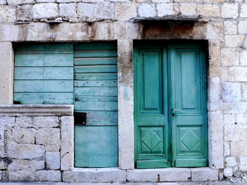 Old doors Island of Vis Croatia