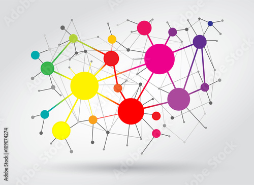 Communication colorful cloud 
