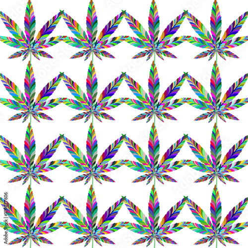 Marijuana seamless pattern 7