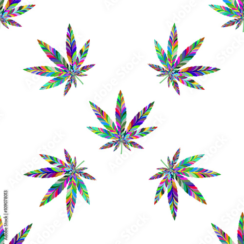 Marijuana seamless pattern 17