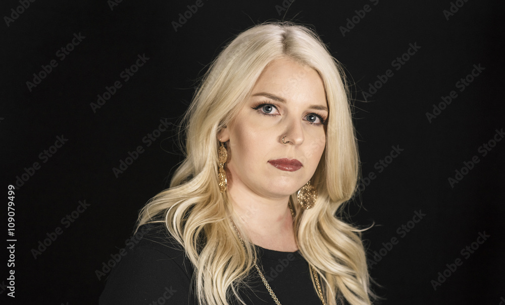 Beautiful Woman with Professional Hair and Makeup Studio Shoot Beautiful Woman with Professional Hair and Makeup Studio Shoot