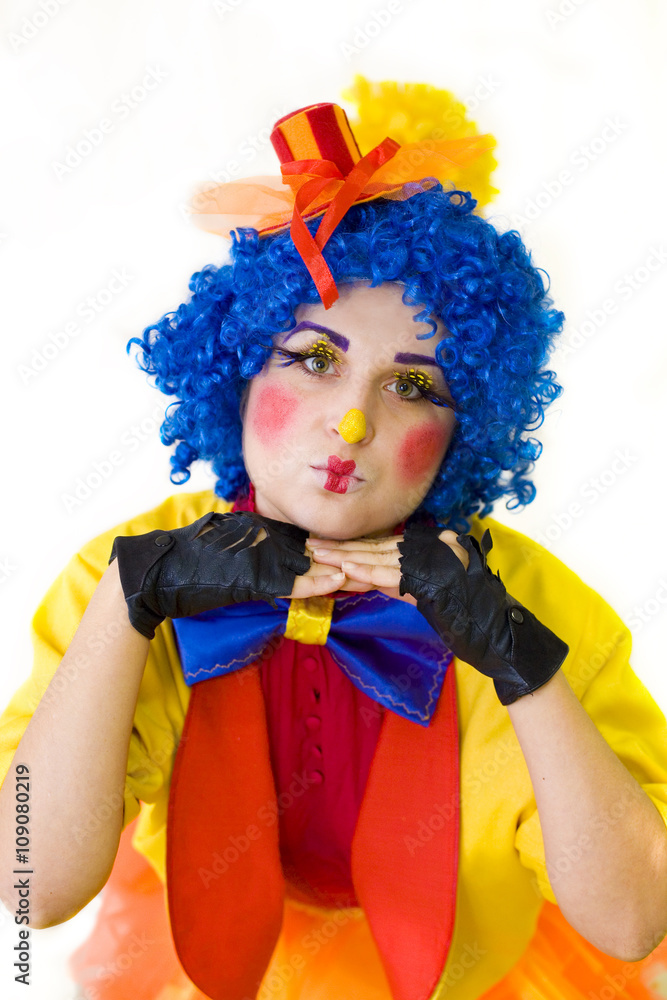 funny clown animator on children's holiday funny clown animator on children's holiday