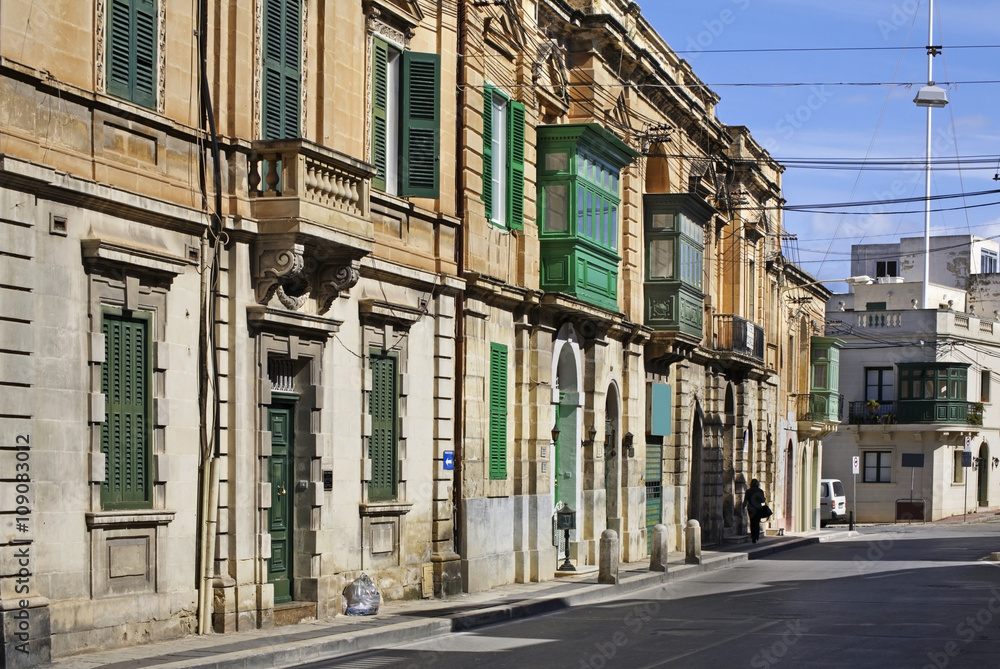 Old street in Mosta. Malta 