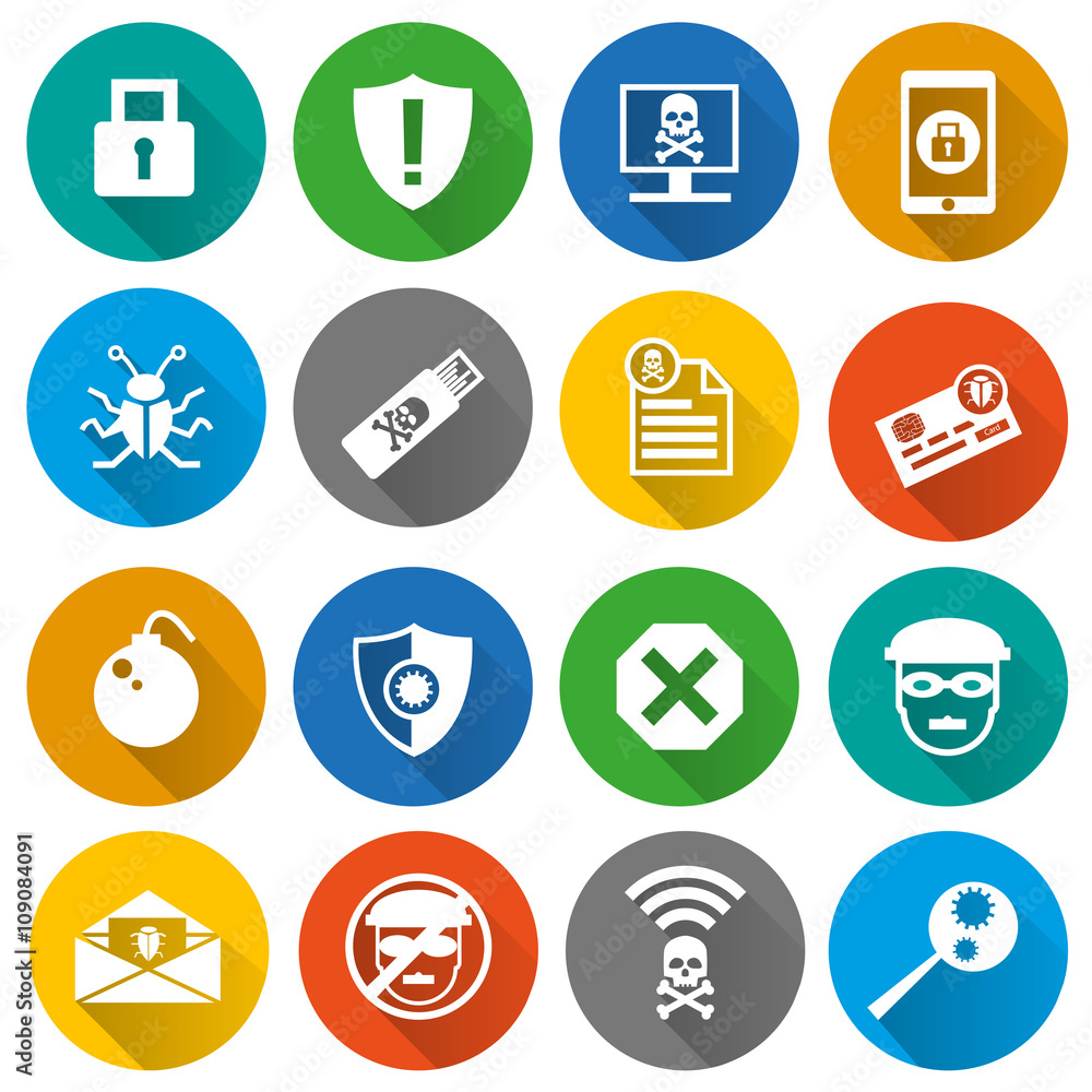 Set of security icons