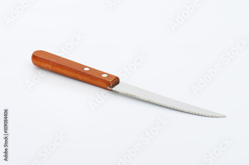Fotografia serrated kitchen knife