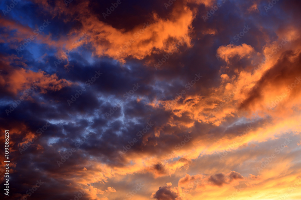 Dramatically cloudy Sky