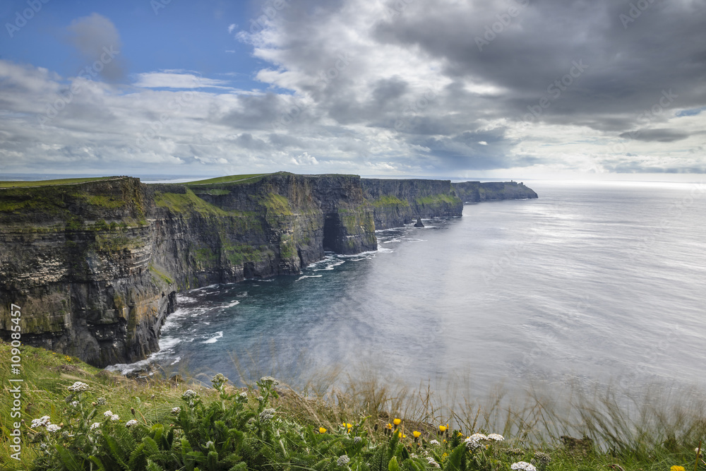 Scenic view of Cliffs Of Moher, County Clare, Ireland Scenic view of Cliffs Of Moher, County Clare, Ireland