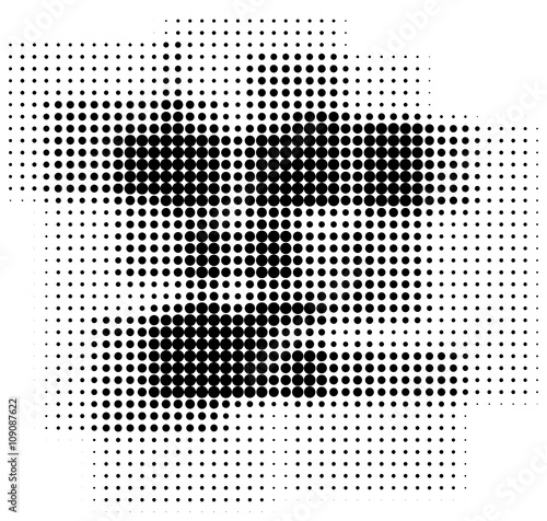 Retro halftone pop-art boxes background