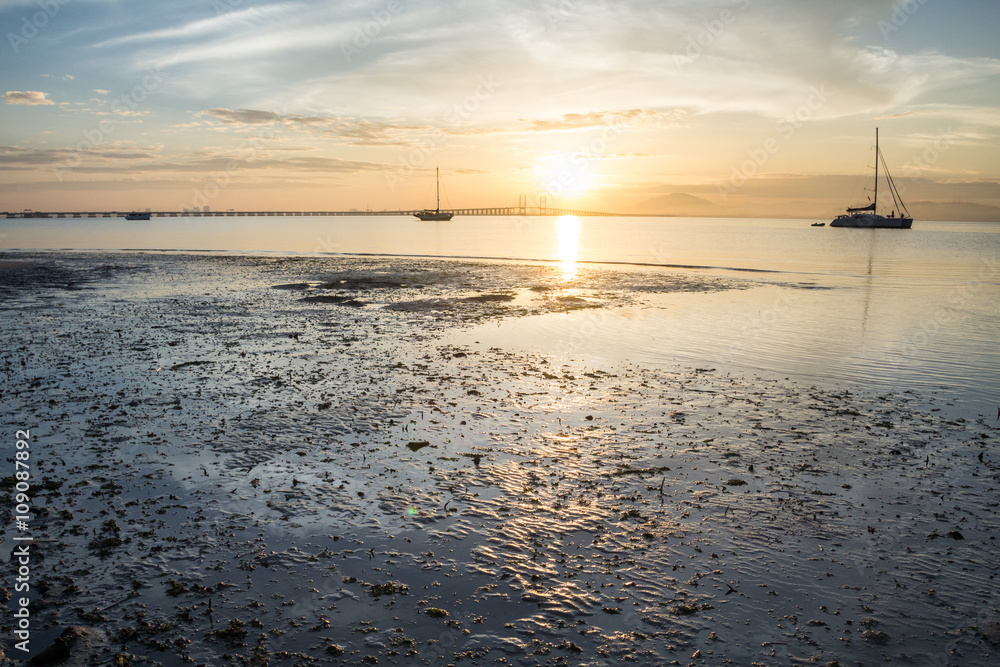 Amazing Sunrise and Sunset in George Town, Penang Malaysia