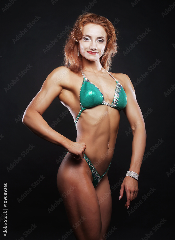 beautiful woman bodybuilder