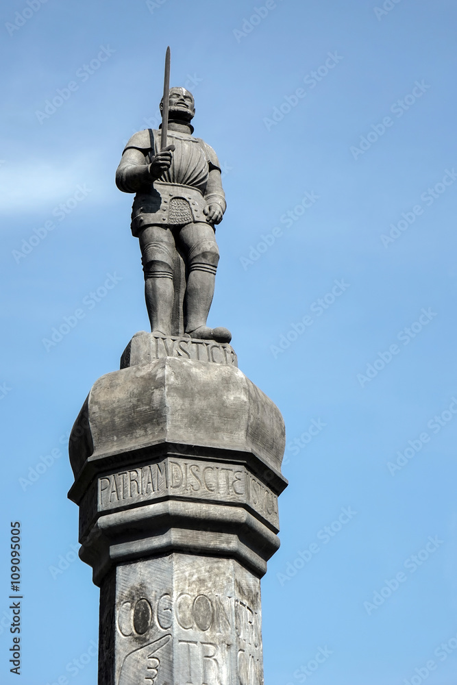 Pranger statue in Poznan