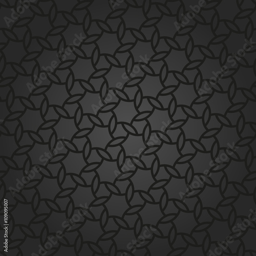 Seamless dark ornament. Modern stylish geometric pattern with repeating elements