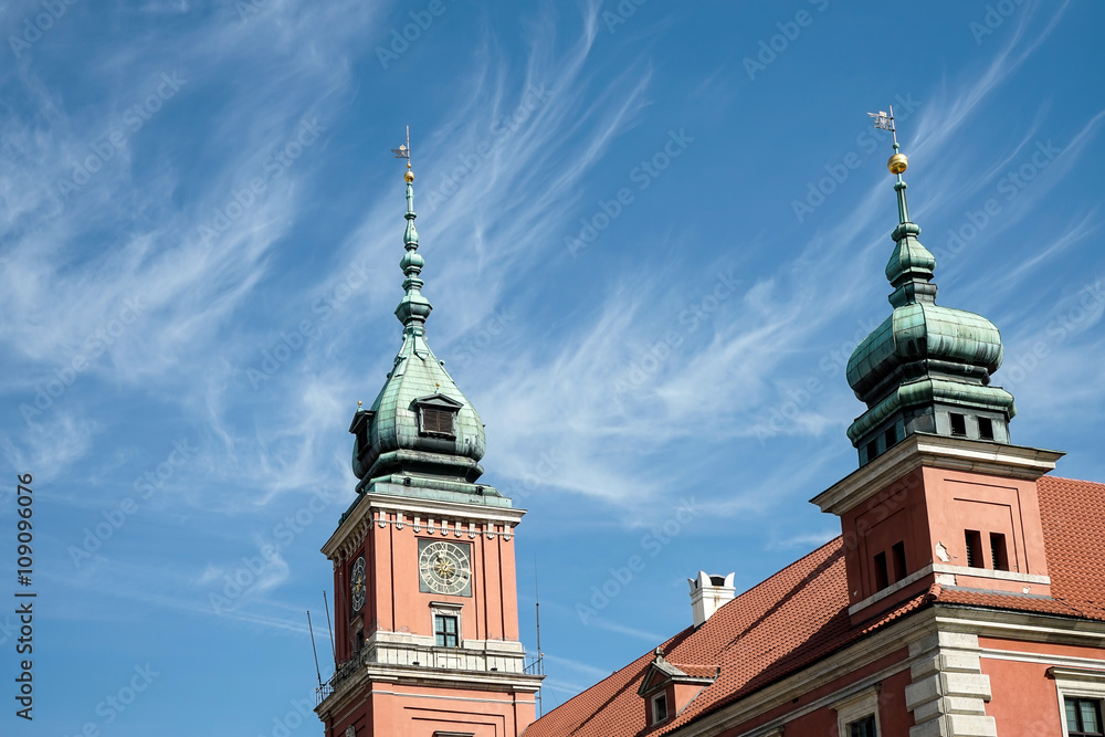 The Royal Castle in the Old Town Market Square in Warsaw