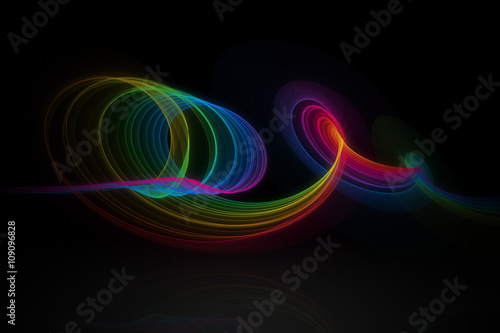 colorful abstract wave