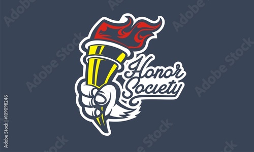 Honor Society torch