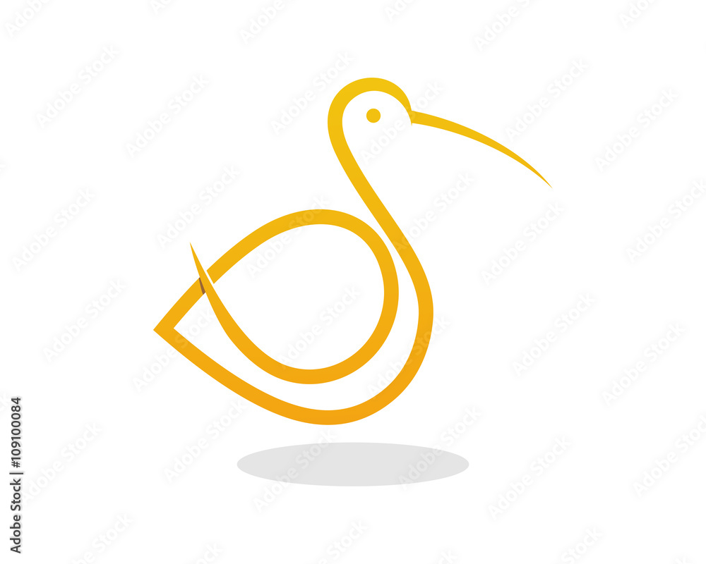 Naklejka premium Stork Line