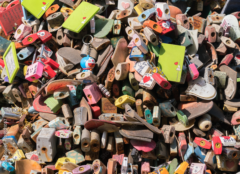 locked at seoul tower