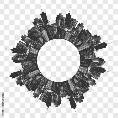 Vector modern city. 