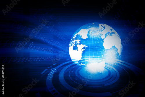 Digital world   global internet technology..