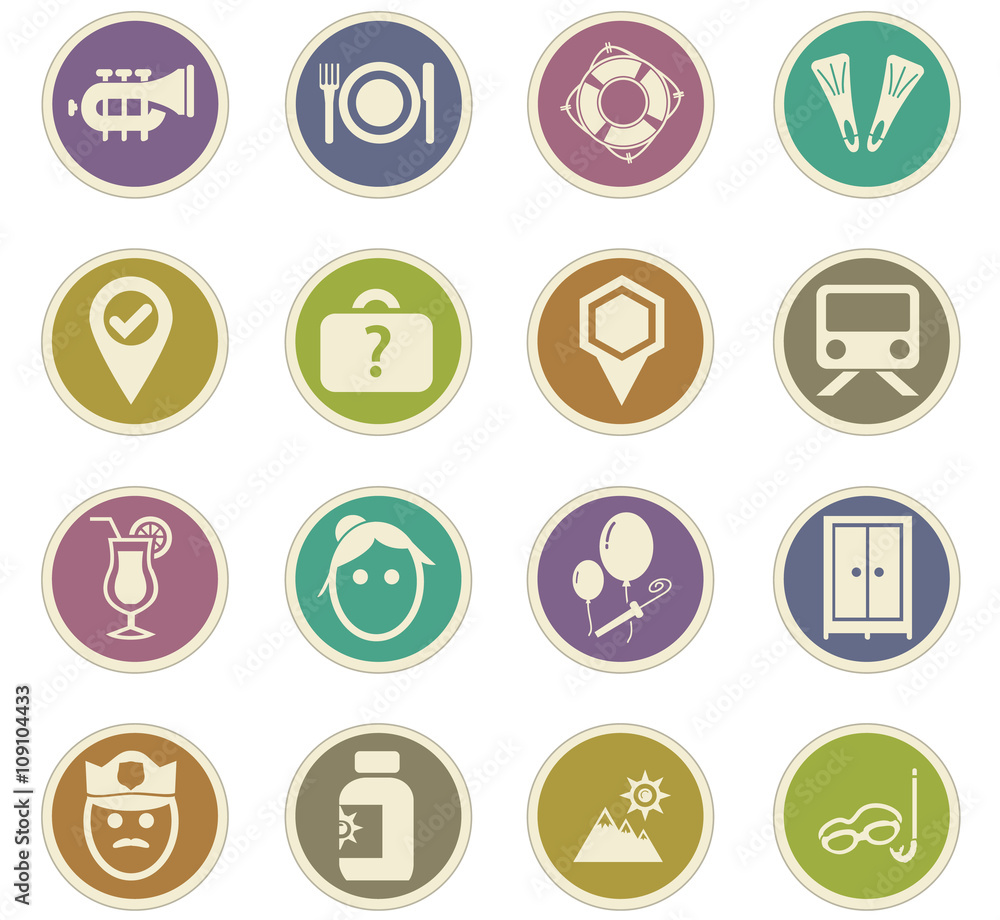 Travel icons set Travel icons set