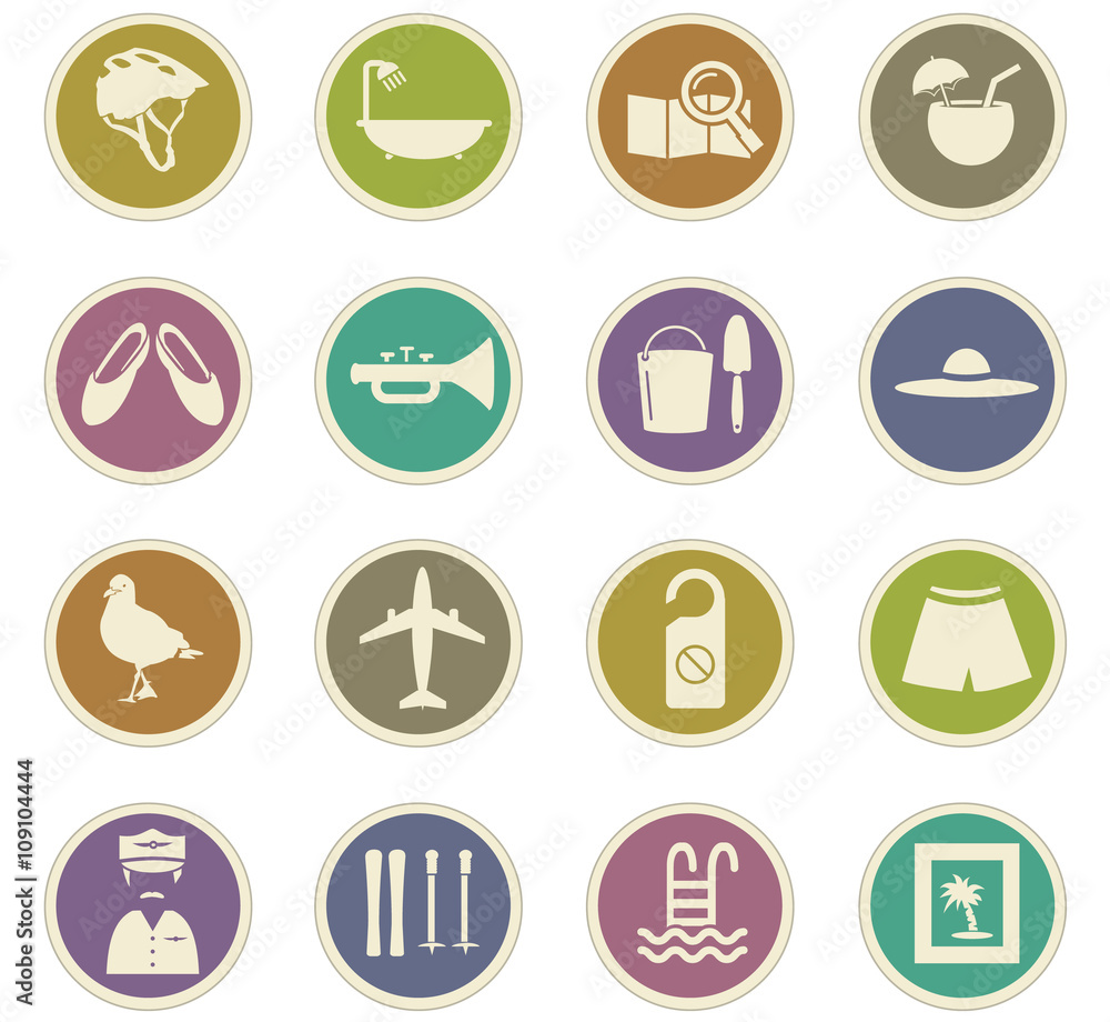Travel icons set Travel icons set