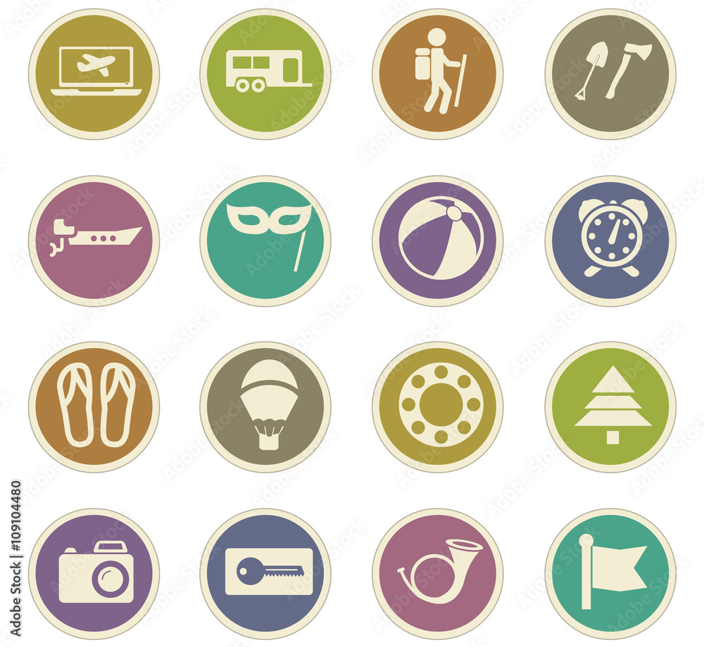 Travel icons set Travel icons set
