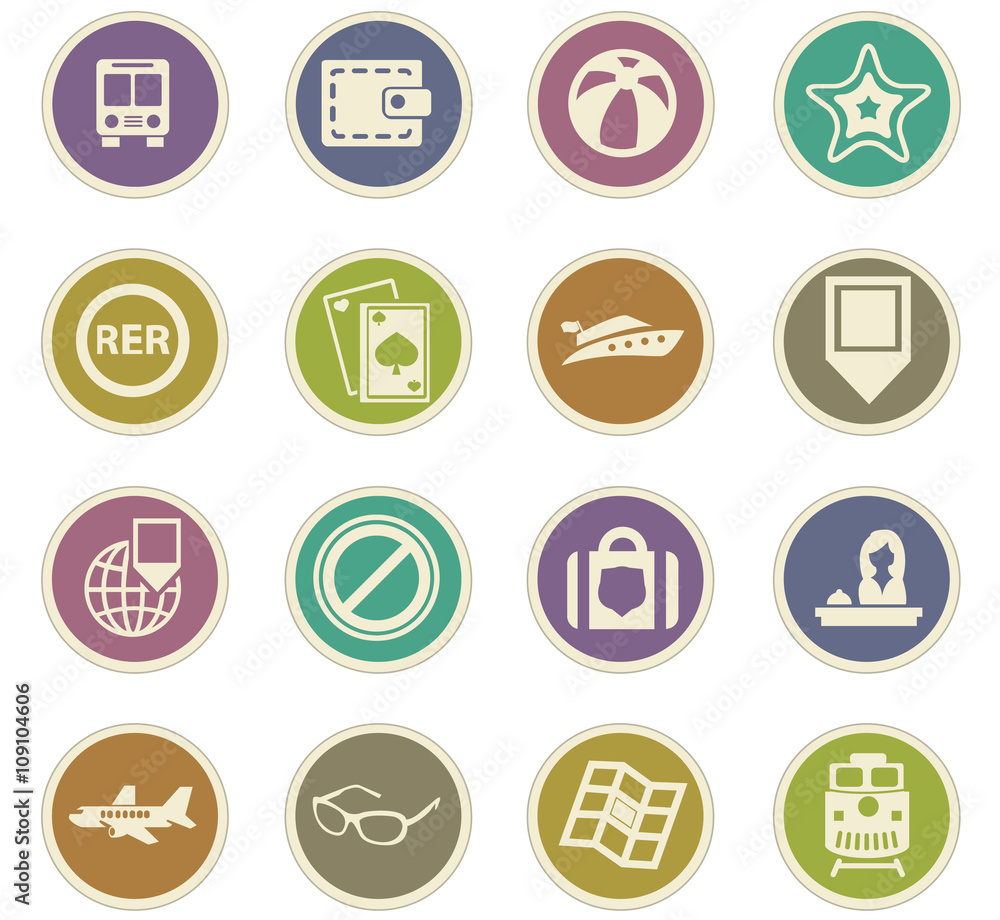 Travel icons set Travel icons set