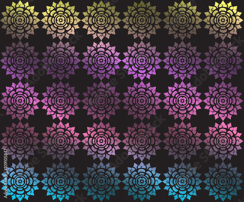 thai pattern background vector
