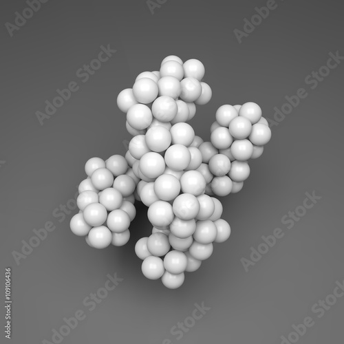 3D Molecule Structure. Futuristic Technology Style. 3D Vector illustration for Science, Technology, Marketing, Presentation. Connection Structure. Network Design. 3D Vector illustration. © Login