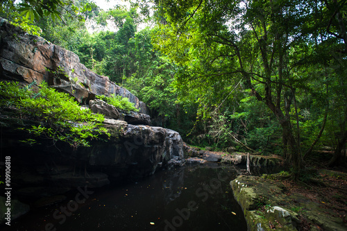 Stream in the tropical forest Thailand