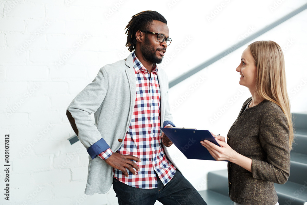 Fototapeta premium Business conversation