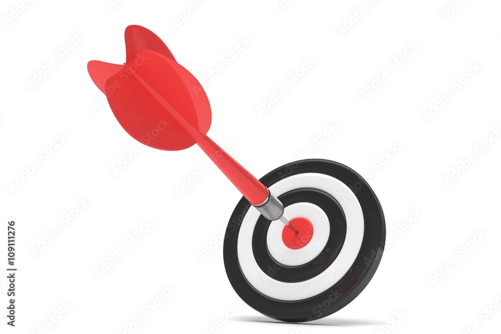 arrow darts in target. 3d rendering. arrow darts in target. 3d rendering.