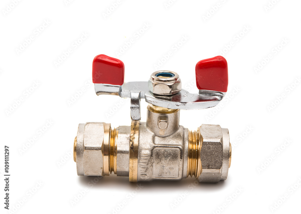 Faucet water isolated Faucet water isolated