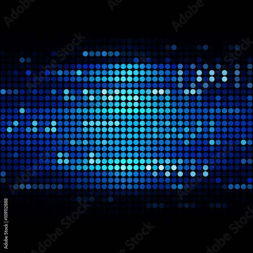 Abstract technology background. Dot glow light - Vector