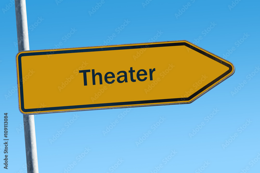 Fototapeta premium Schild 65 - Theater