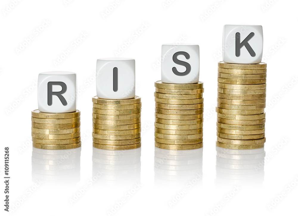 Coin stacks with letter dice - Risk Coin stacks with letter dice - Risk