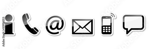 contact us six icons set