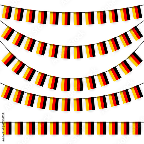 garlands with german national colors