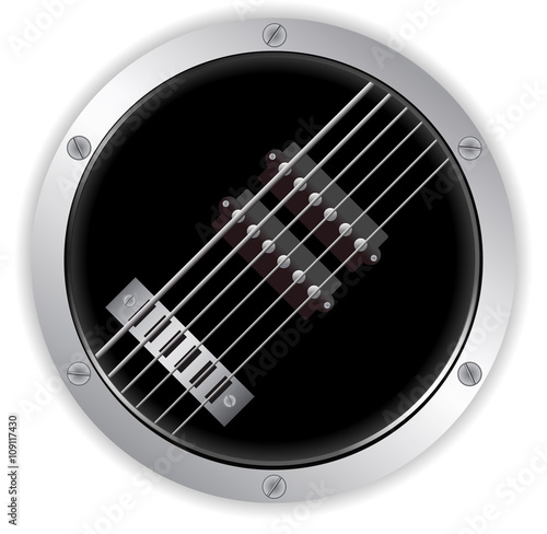 Air guitar metallic border