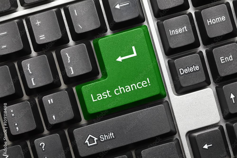 Conceptual keyboard - Last chance (green key) Conceptual keyboard - Last chance (green key)