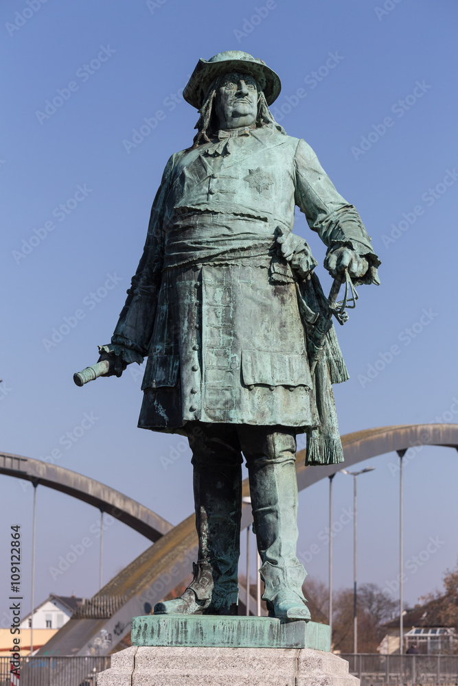 statue of the big kurfuerst minden germany