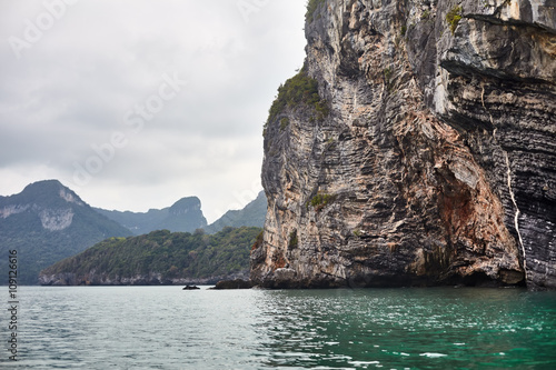 Rock in sea. Gulf of Thailand