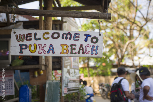 Welcome to puka beach. photo