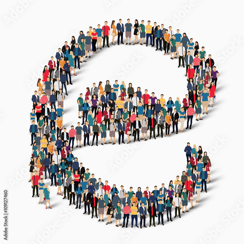 alphabet people sign 3d