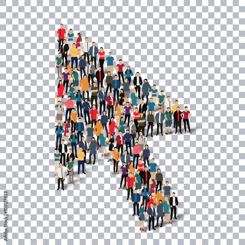 cursor people sign 3d