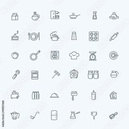 icon collection - kitchen tools and utensils