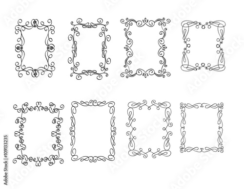 Vintage decorative frames