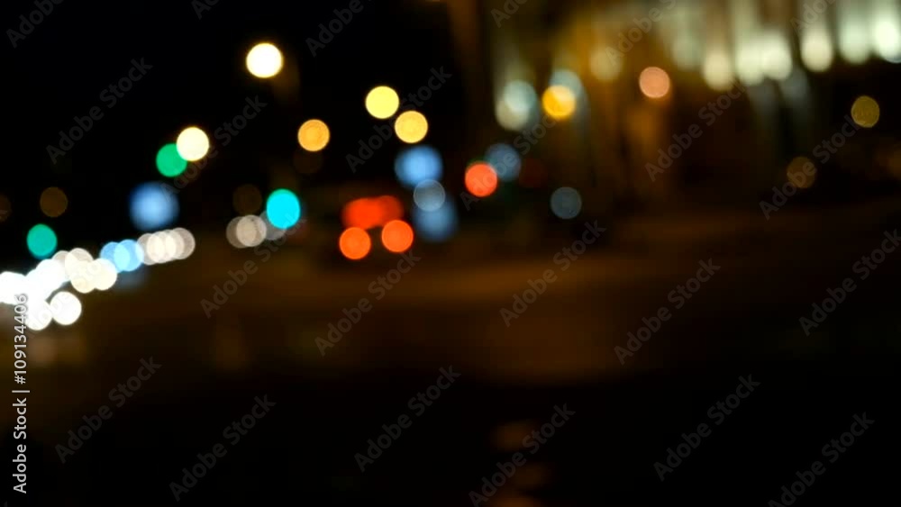Abstract lights of traffic in the night. Blurred, not in focus, intentionally. Abstract lights of traffic in the night. Blurred, not in focus, intentionally.